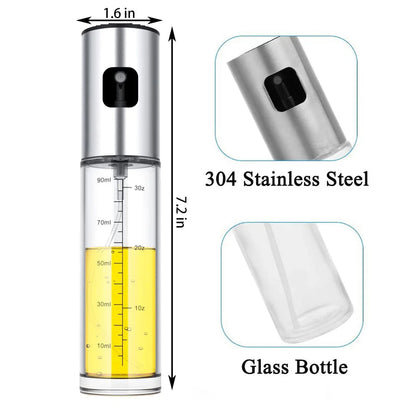 100ML Stainless Steel Oil Spray Bottle - Wonder Homes